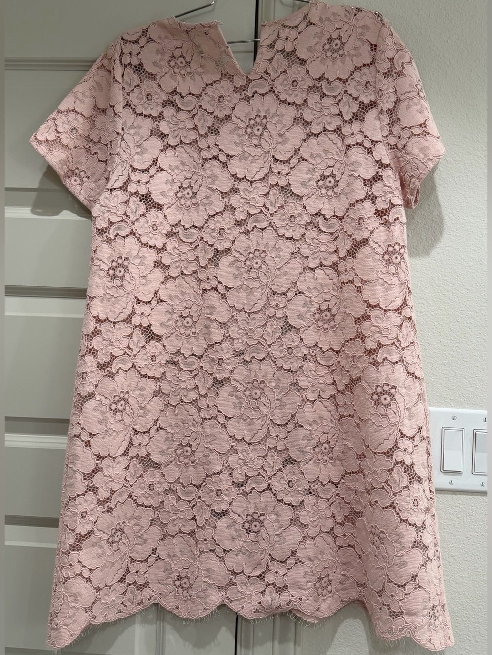 BCBGMaxAzria Pink Lace Dress Diane Dress M Summer Dress BCBG Max Azria GUC - Picture 5 of 11